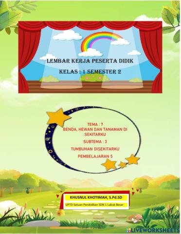 LKPD tema 7 Subtema 3 Pembelajaran 5