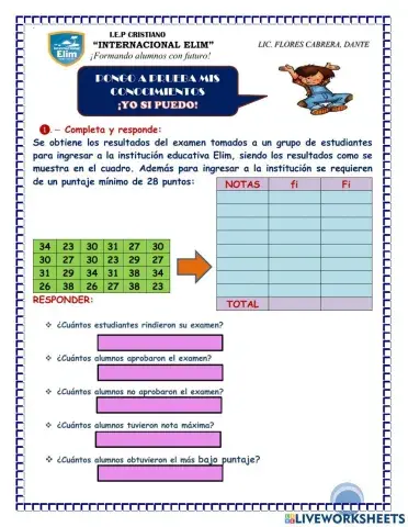 Frecuencia absoluta y frecuencia acumulada
