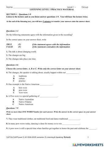 The Changing Traditions of the World