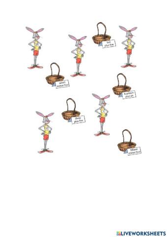 Easter rabbits and numbers