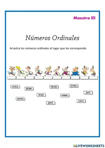 Numeros ordinales