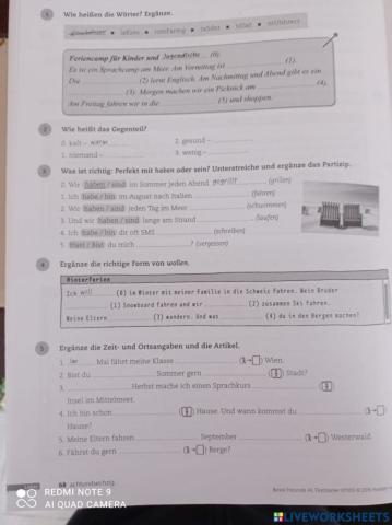 Zum Üben Lektion 17