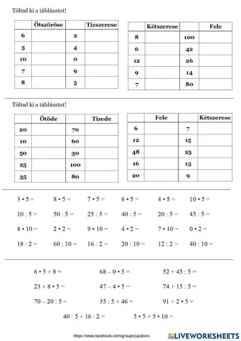 Gyakorlás-szorzás-osztás