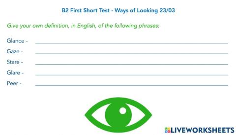 B2 First ways of looking