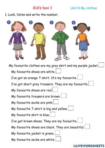 Kid's Box 1. Clothes, p. 55