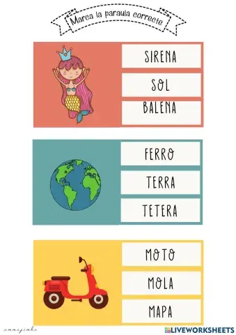 Busca la paraula correcta