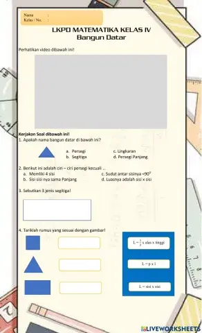 LKPD Bangun Datar Kelas IV