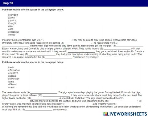 Listening comprehension