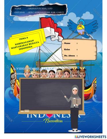 Tema 8 KEBERAGAMAN MASYARAKAT BUDAYA INDONESIA