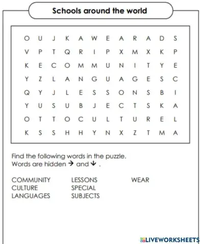 Schools around the world