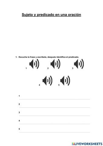 Sujeto y predicado 2