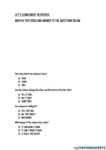 Octopuses