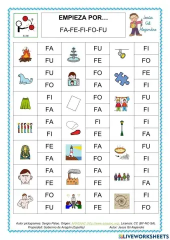EMPIEZA POR FA FE FI FO FU