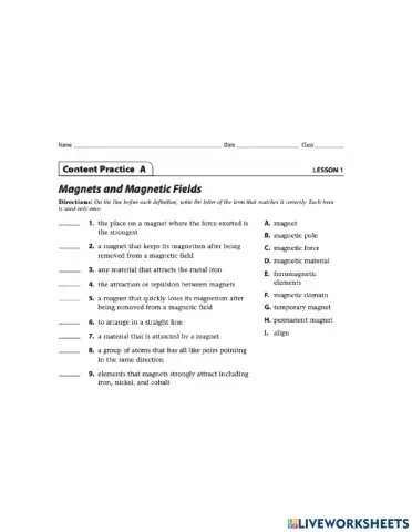 Ch14Lesson1 Content Practice