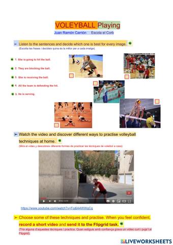 Voleyball playing