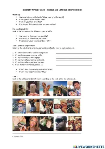 Different Types of Selfie