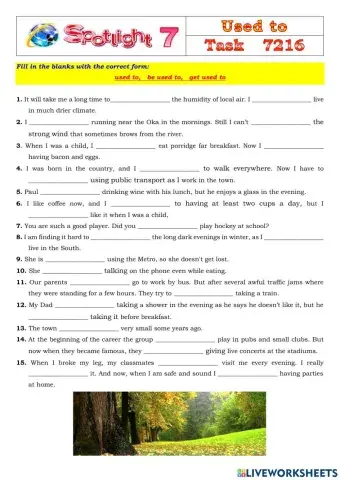 Spotlight 7 Task 7216