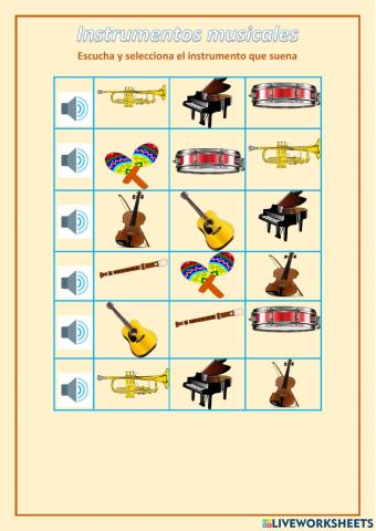 Instrumentos musicales