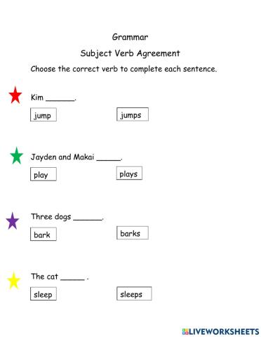Subject Verb Agreement