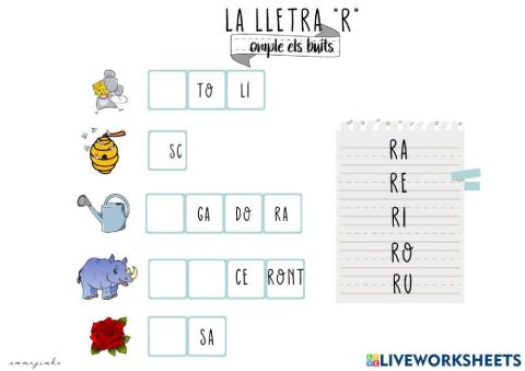 La lletra -R-