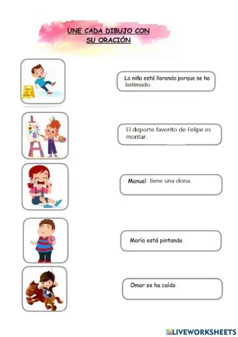 Lectura de oraciones cortas