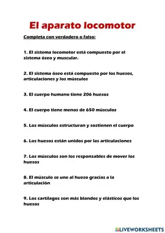 V o f de aparato locomotor