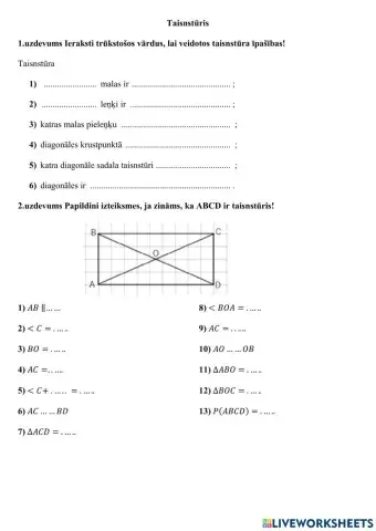 Taisnstūris un kvadrāts