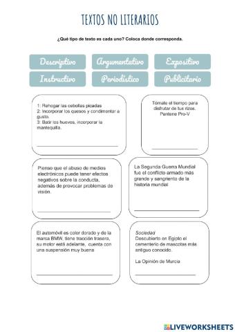 Textos no literarios