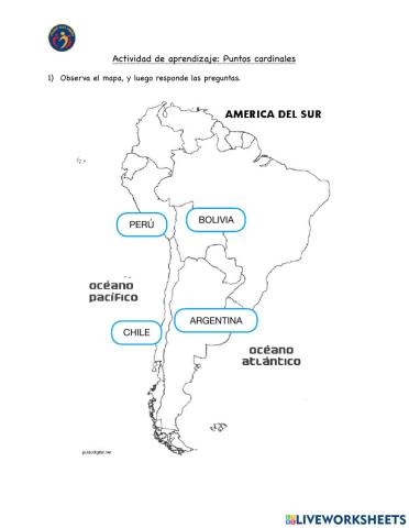 Mapa de américa
