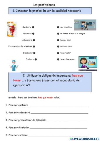 Las profesiones y sus cualidades