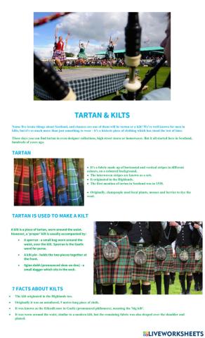 Tartan and kilts - Scotland