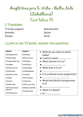 A TV guide - test