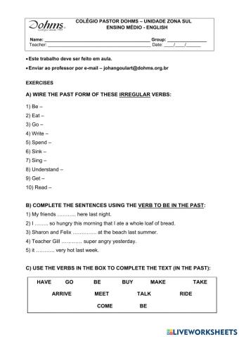 Grammar activity - af9