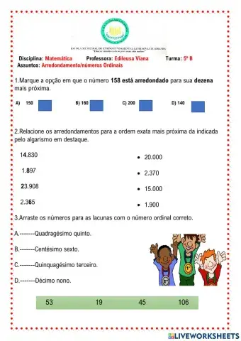 Arredondamento-ordinais