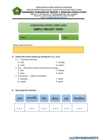 Simple Present Tense