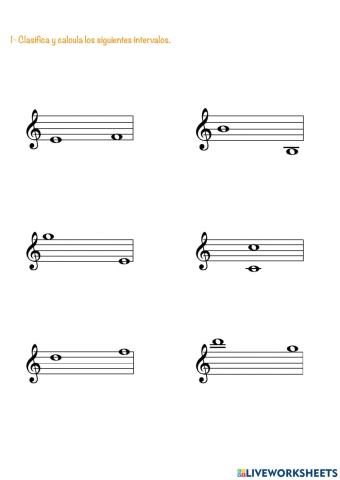 Cálculo y clasificación de intervalos
