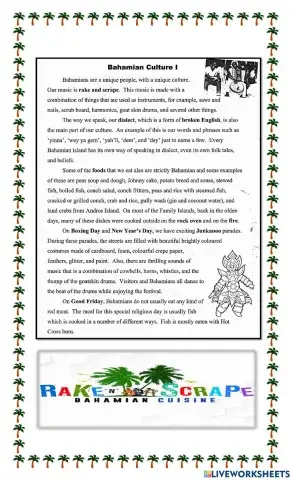 Bahamian Cultures and Customs 1