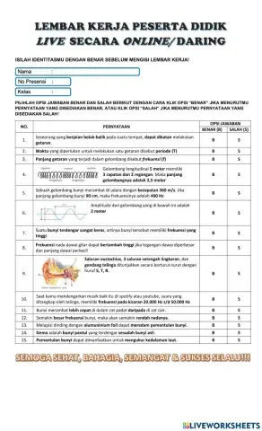 LKPD Gelombang, Geteran, & Bunyi