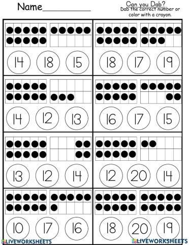 Matching number and quantity