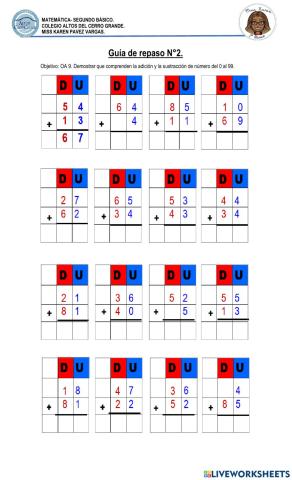 Guía de adiciones N°2