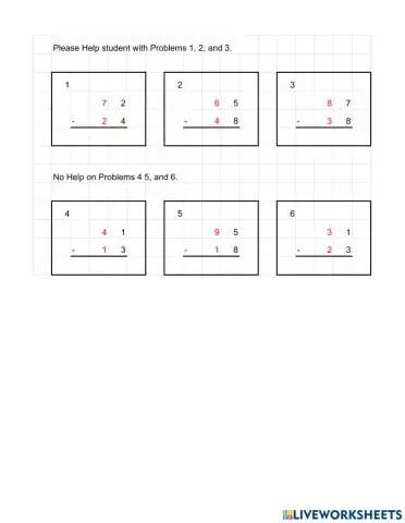 Subtraction April 12