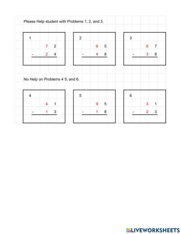 Subtraction April 12