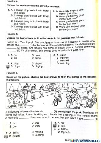 Grammar & vocabulary