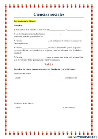 Las fuentes de la Historia