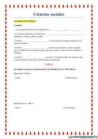 Las fuentes de la Historia