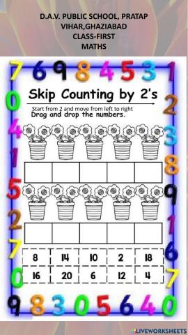 Skip counting by 2