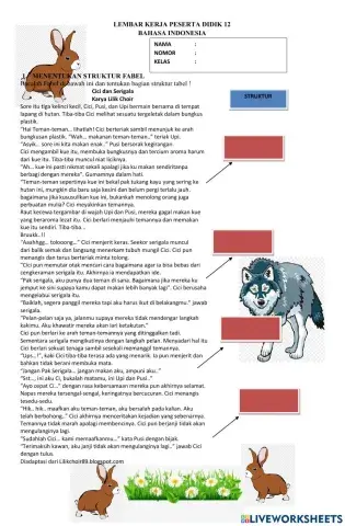 Struktur cerita fabel