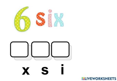 Practice number name 6