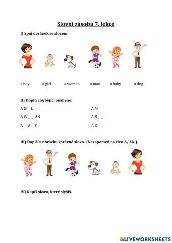 Slovíčka 7. lekce