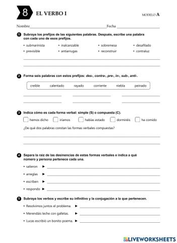 El verbo i y los prefijos